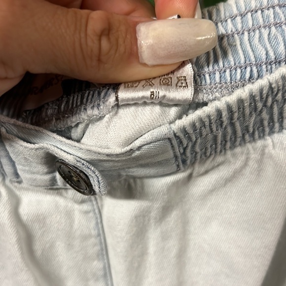 drapers & damons elastic waistband | washed look light blue | size M - Picture 8 of 11